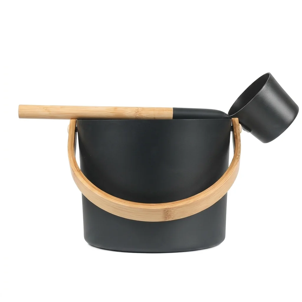 Aluminum Sauna Bucket & Ladle